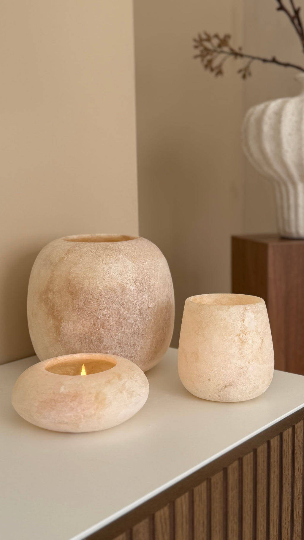 Alabaster rond