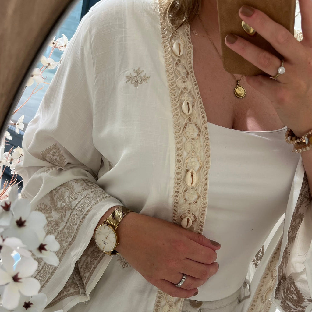 Bohemian kimono beige