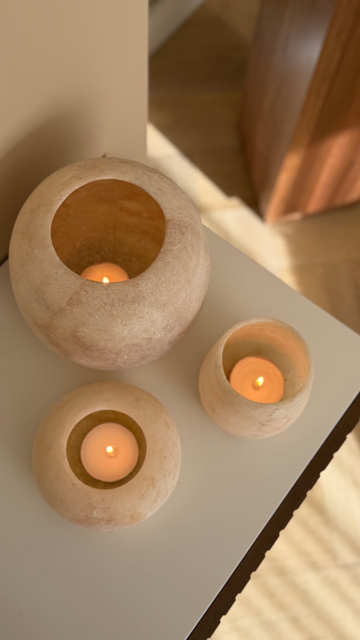 Alabaster rond