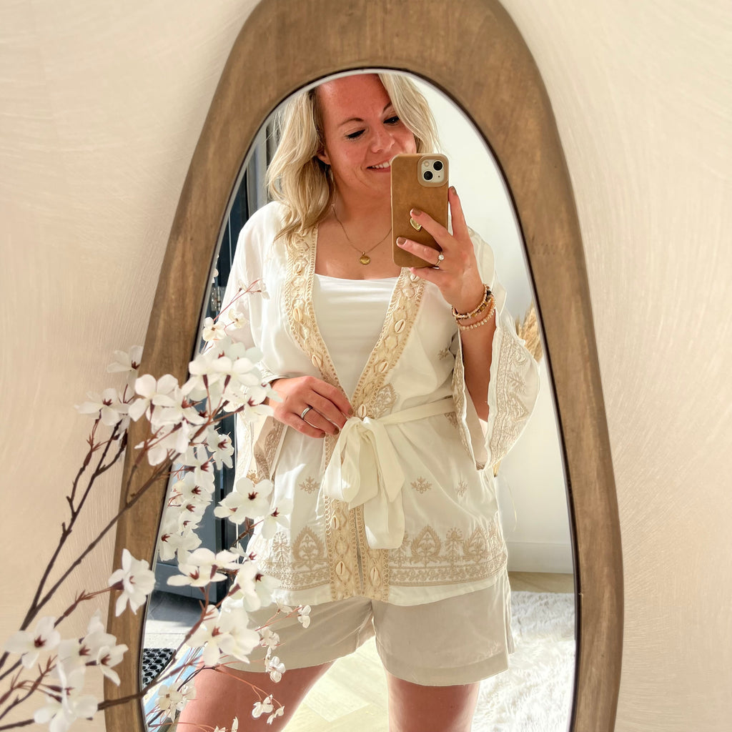 Bohemian kimono beige