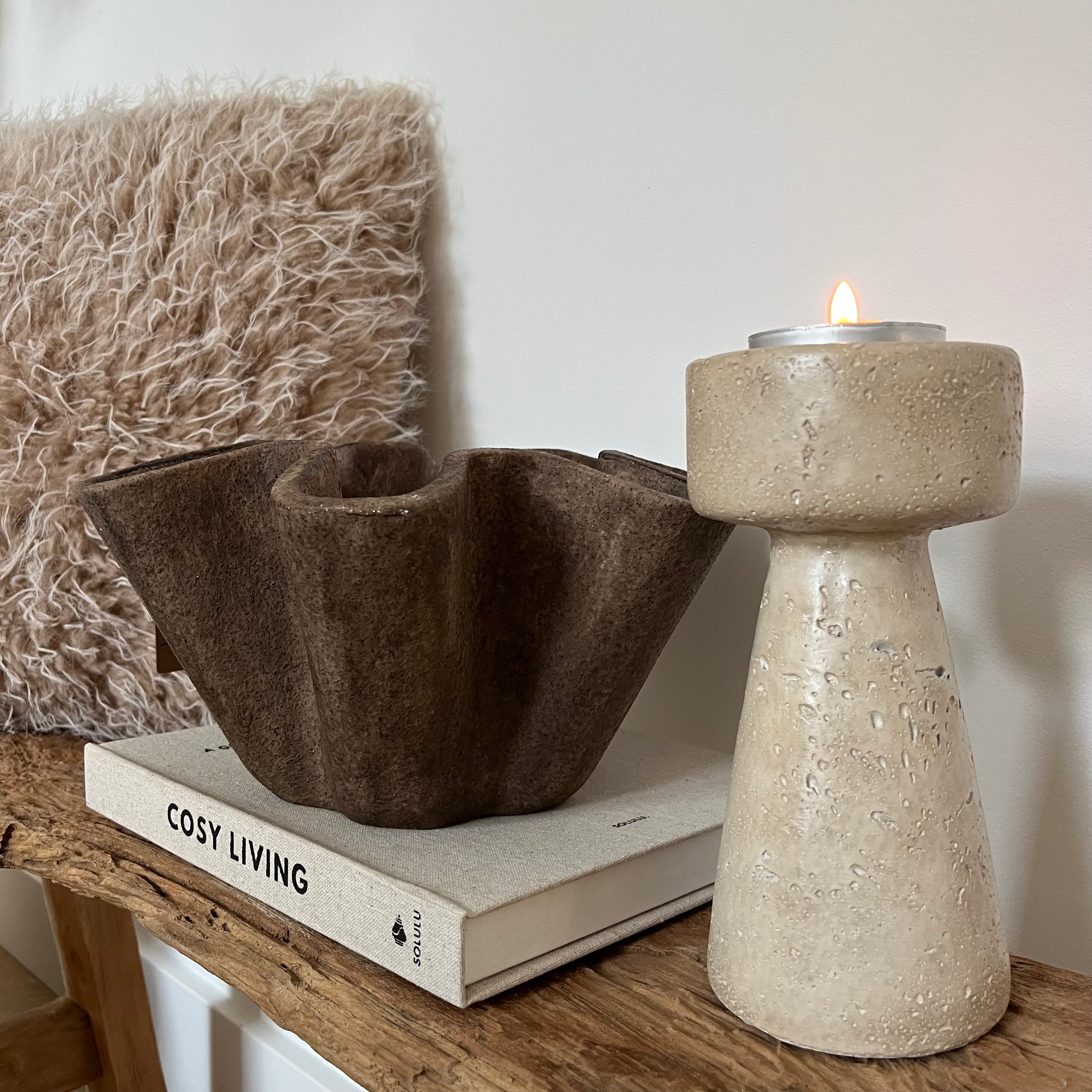 Schaal organisch bruin L