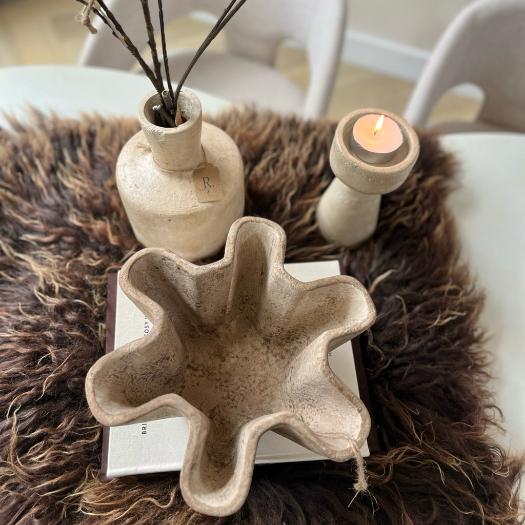 schaal organisch beige L