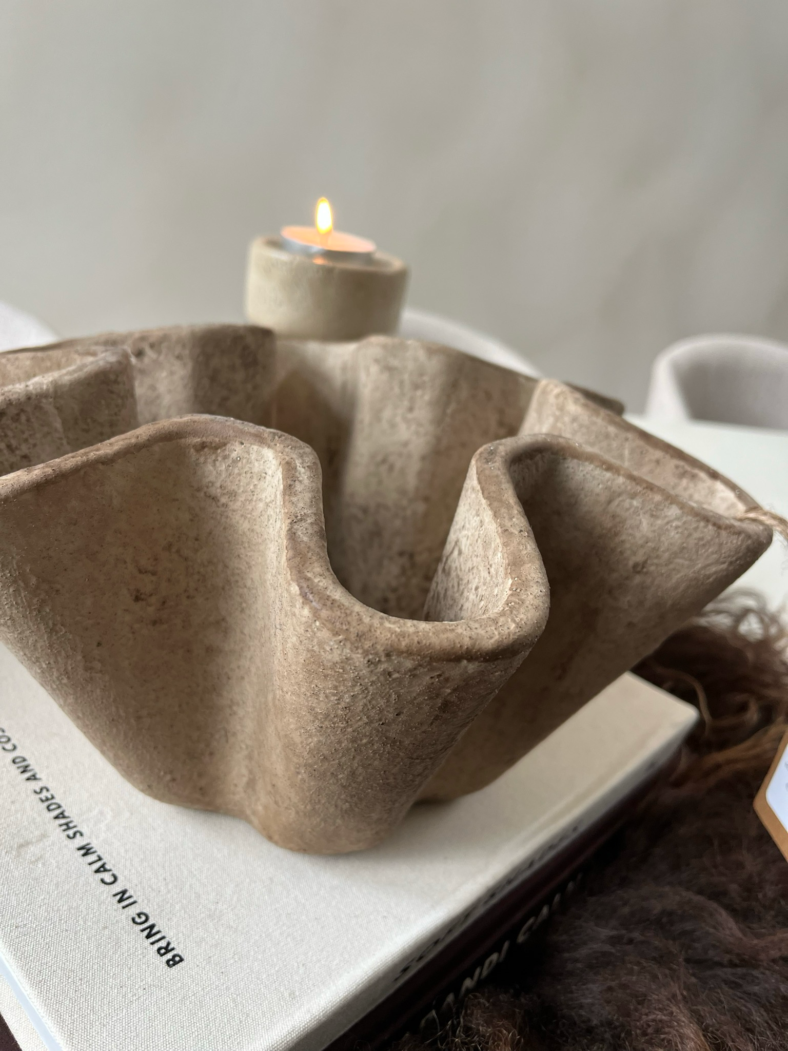 schaal organisch beige L