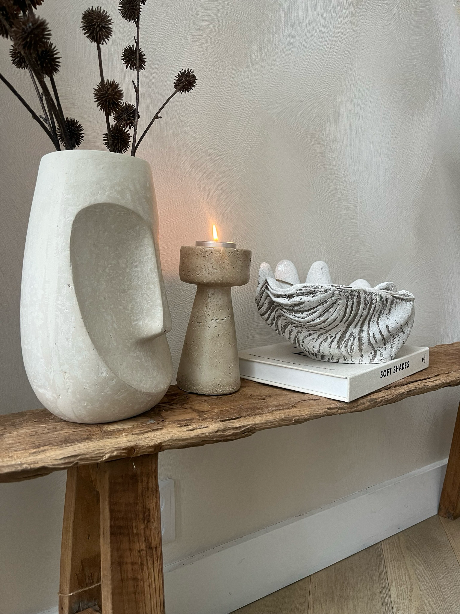 Schelp schaal white L