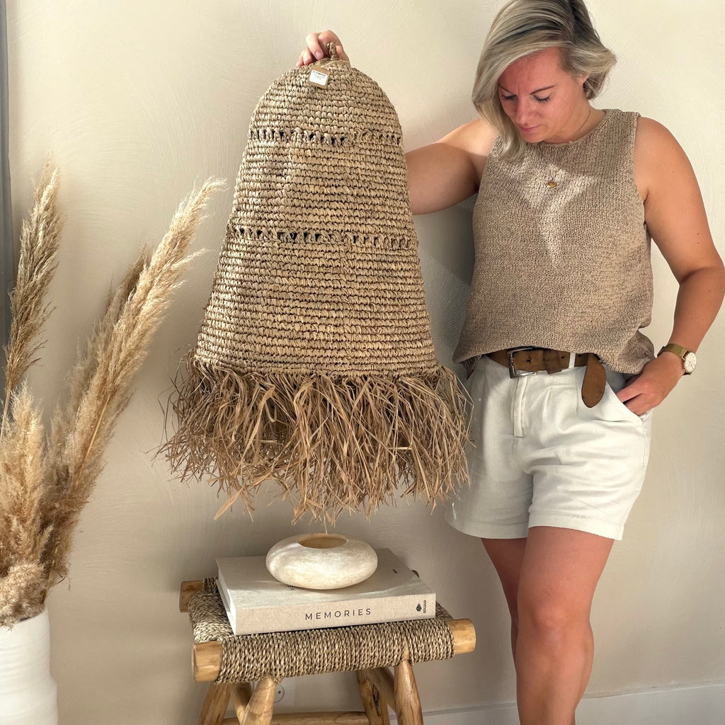 Lampenkap Raffia zeegras