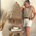 Lampenkap Raffia zeegras