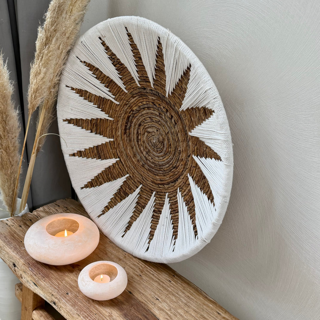 Wandschaal zon white