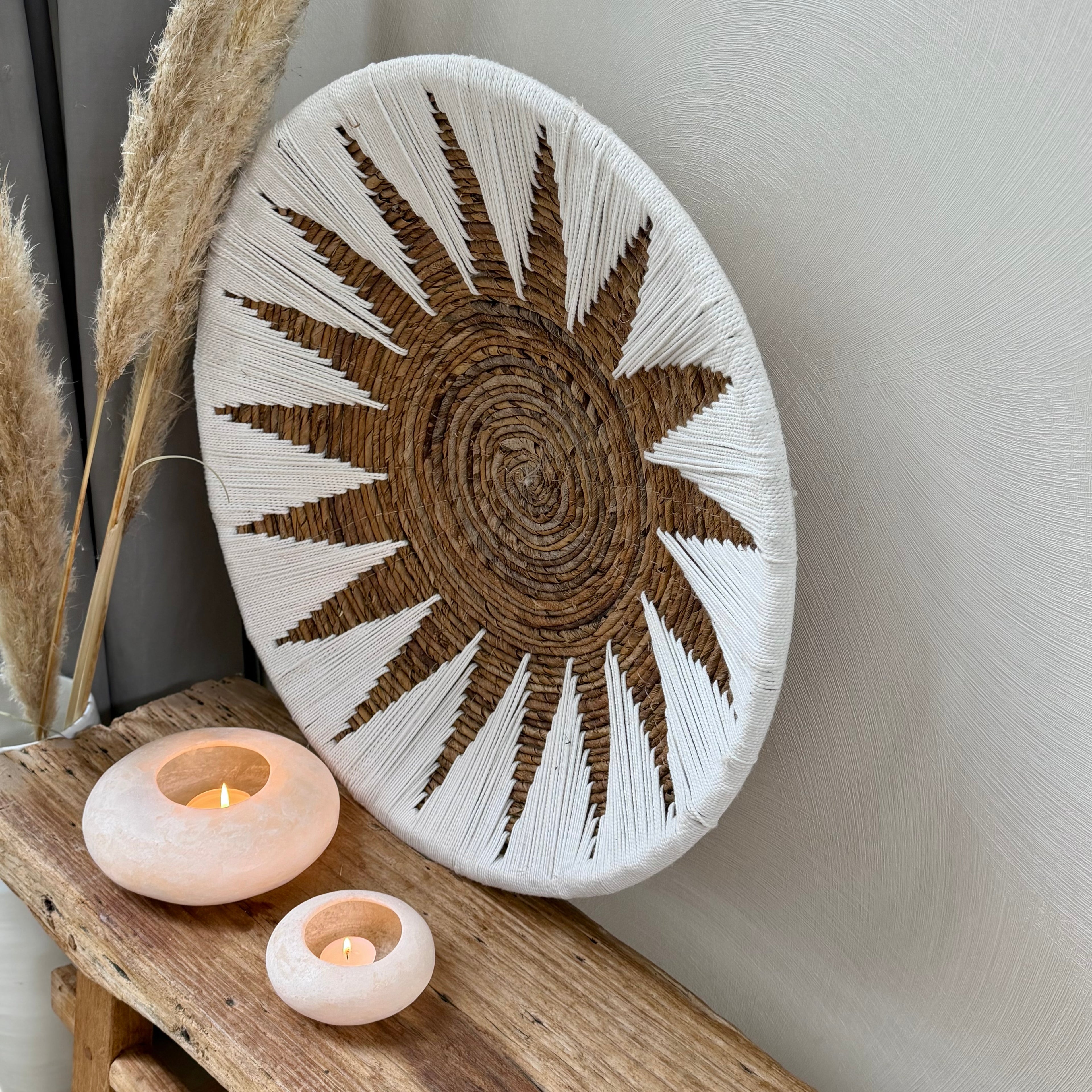 Wandschaal zon white