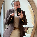 Tweed bruine colbert