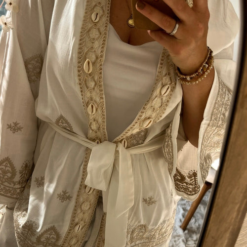 Bohemian kimono beige