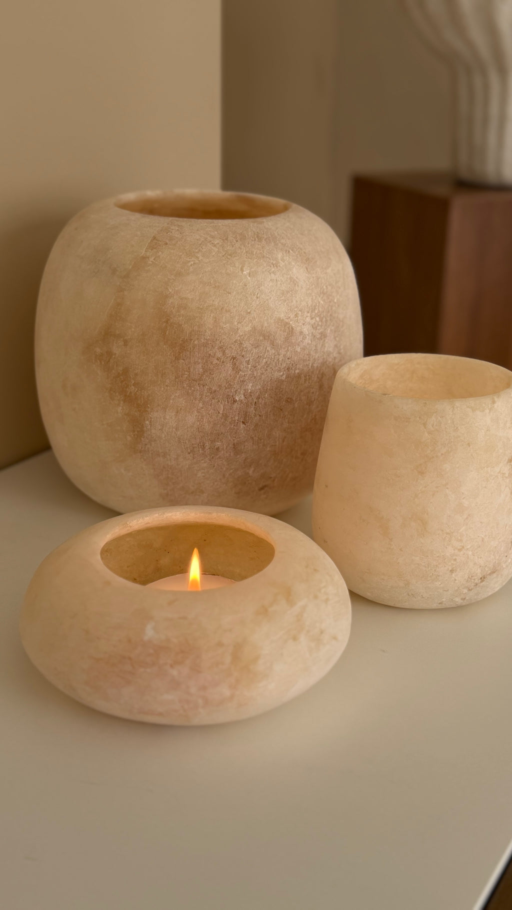 Alabaster rond