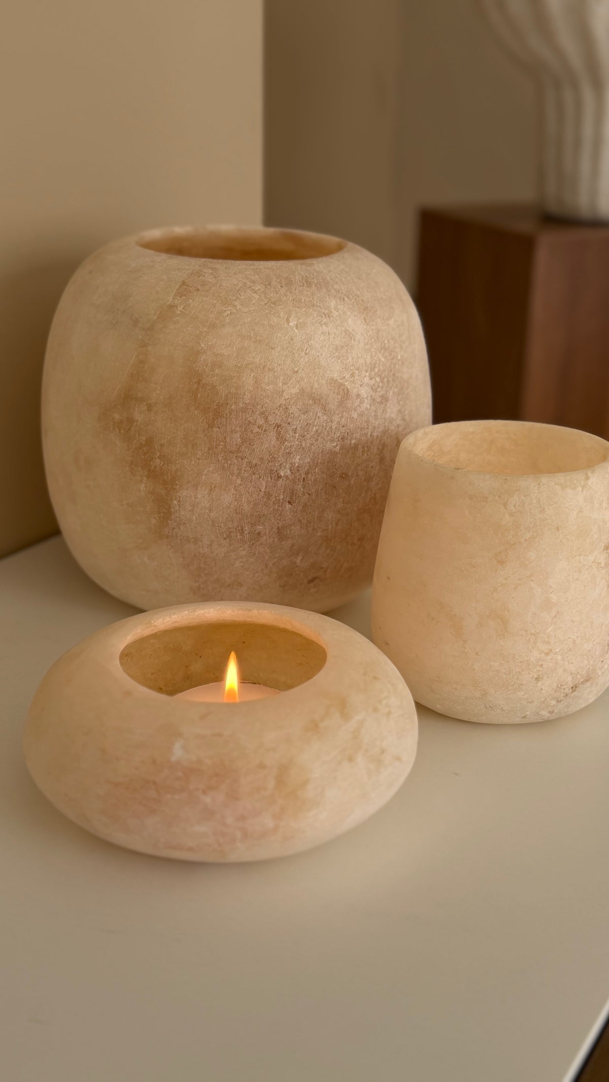 Alabaster rond