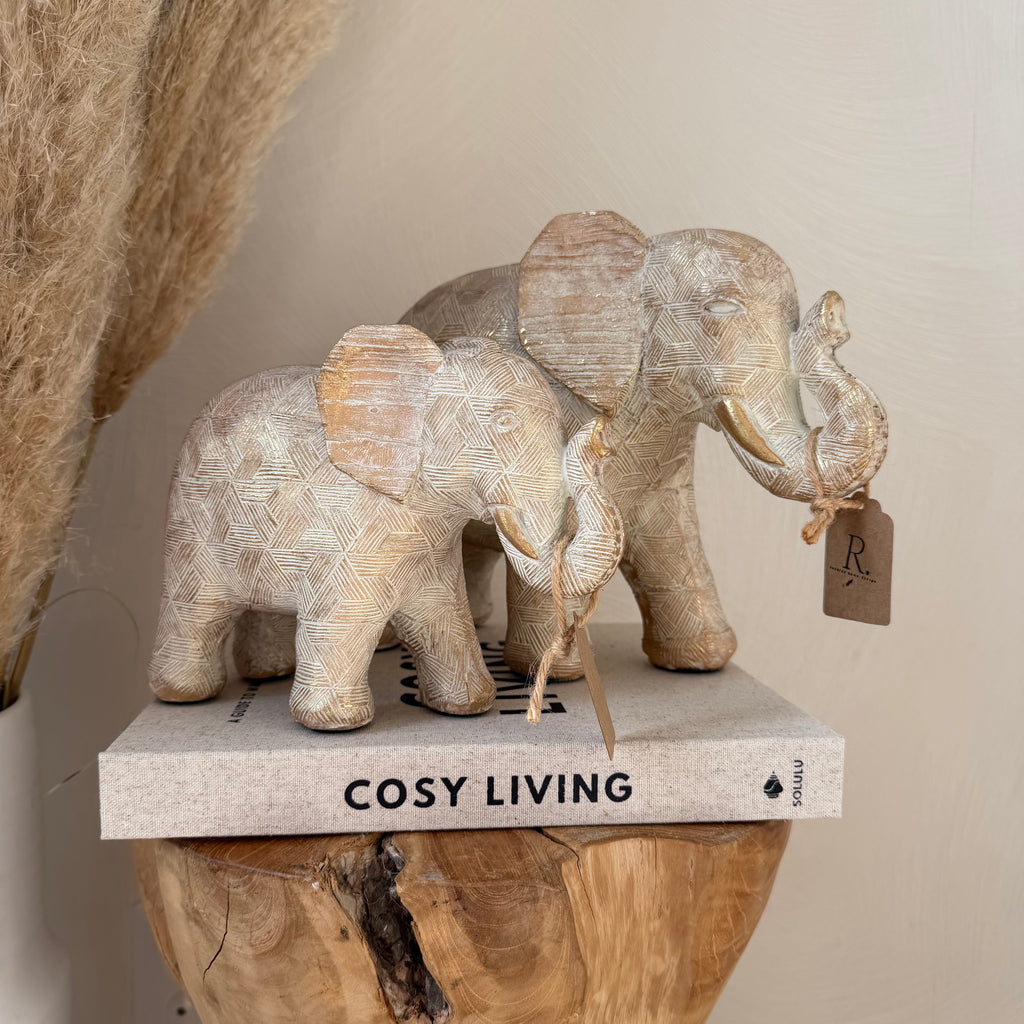 Olifant goud/beige