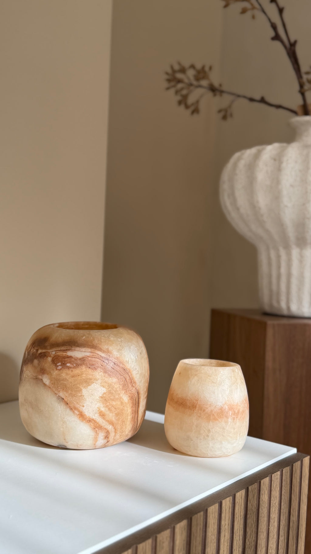 Alabaster rond