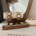 Armband parel Amethist