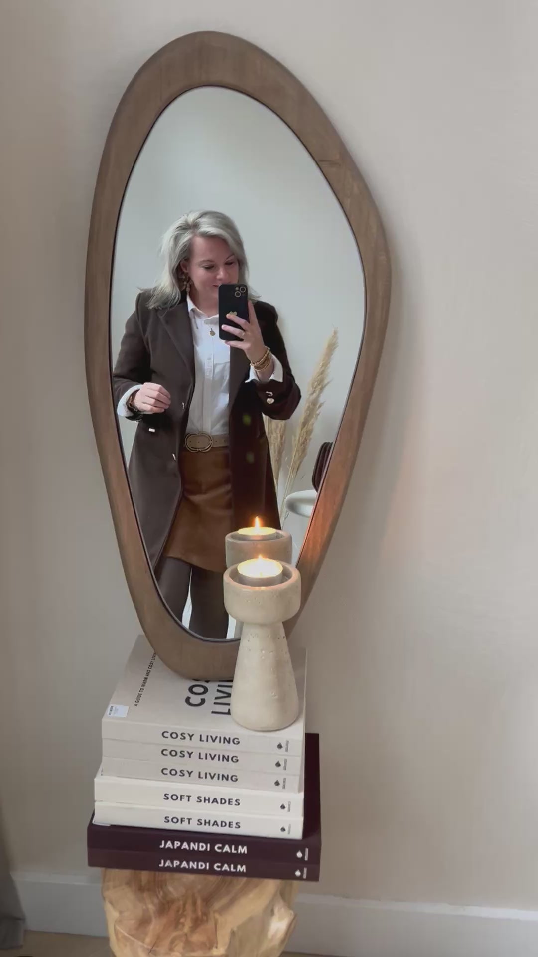 Mantel chocolade bruin