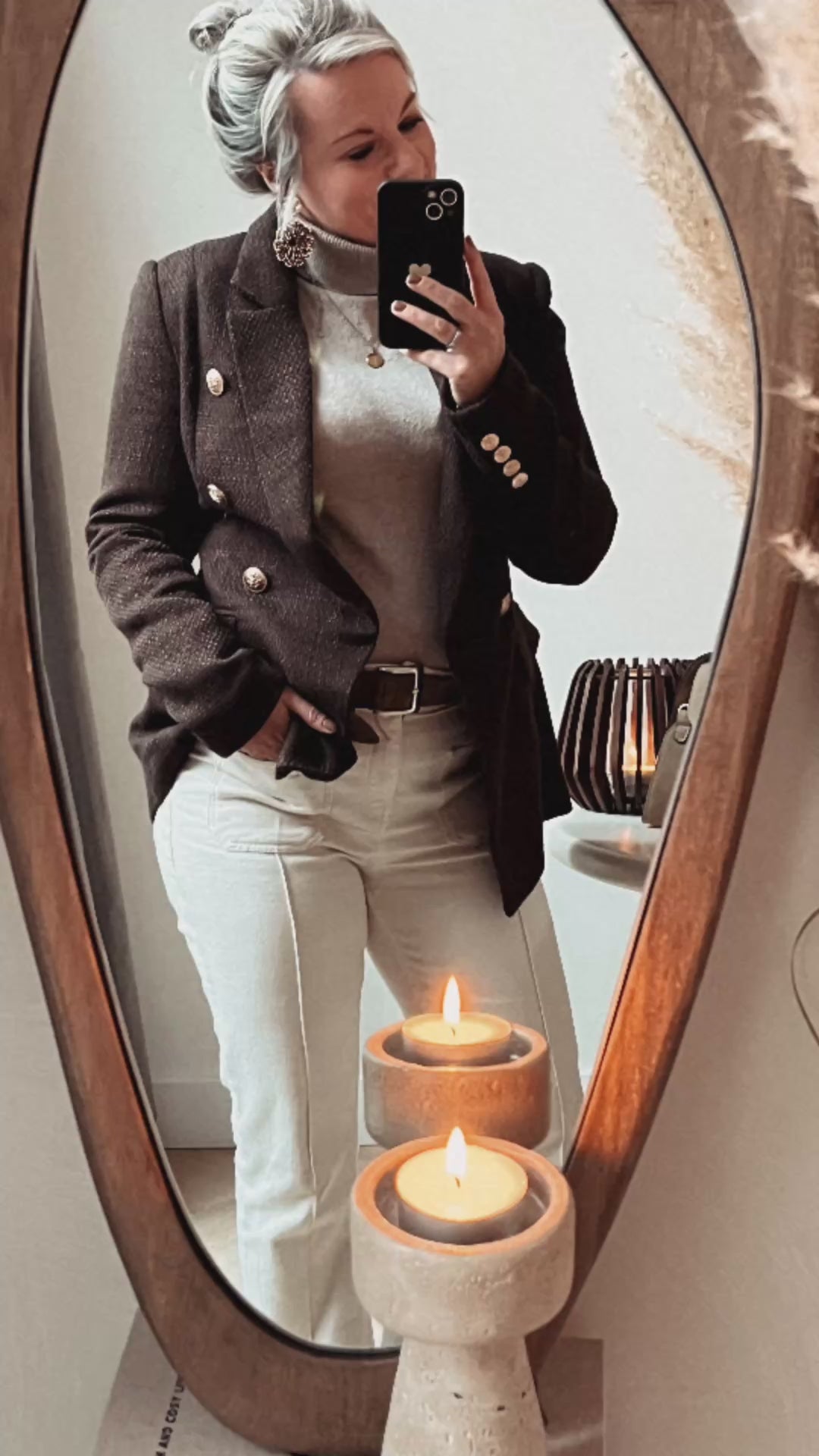 Tweed bruine colbert