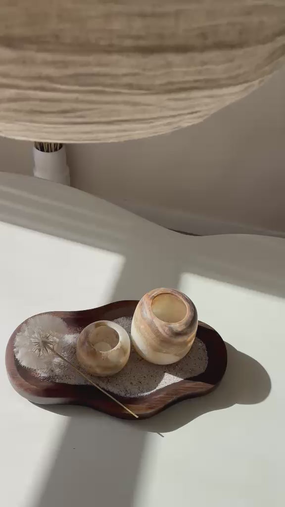 Alabaster rond