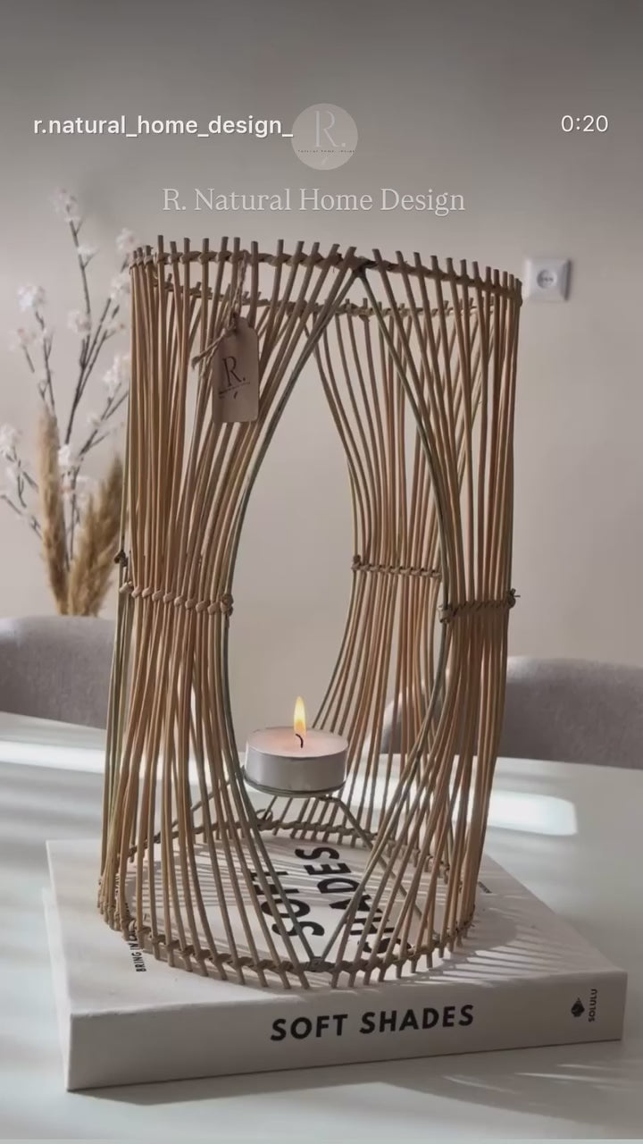 Rotan windlicht