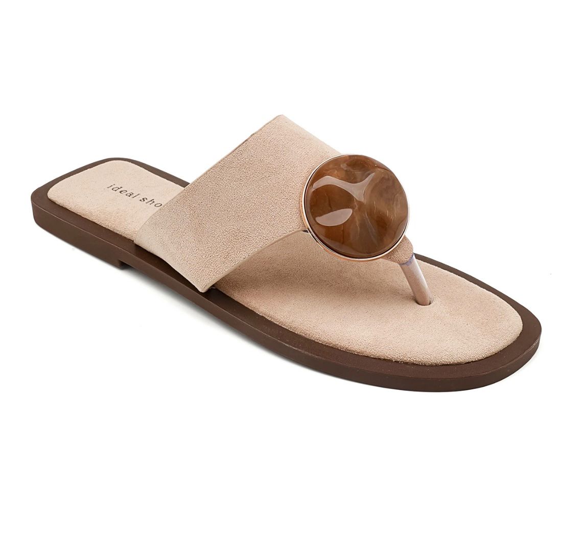 Suede slipper
