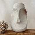 Face vaas beige